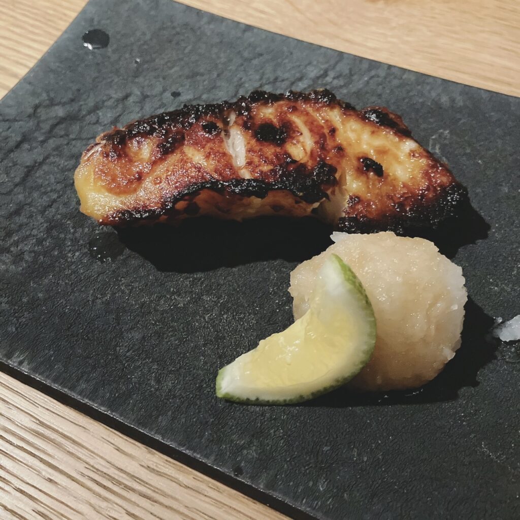 ディナーコース(魚の西京焼き)