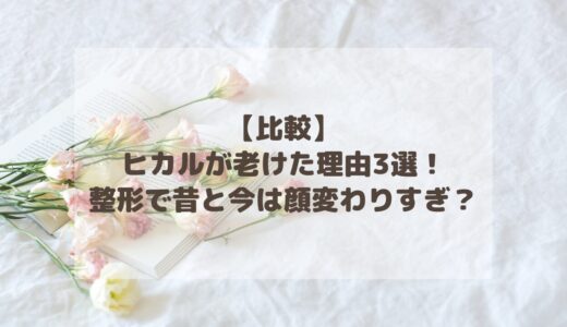 【比較】ヒカルが老けた理由3選！整形で昔と今は顔変わりすぎ？