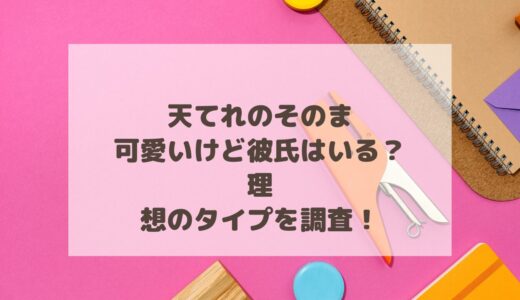 天てれのそのまは可愛いけど彼氏はいる？理想のタイプを調査！